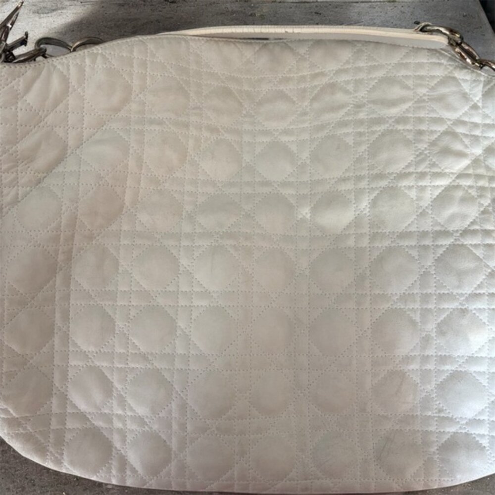Authentic Christian Dior Quilted Leather Shoulder Bag - Picture 6 of 10